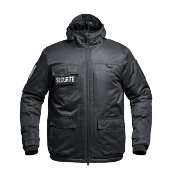 BLOUSON HARDSHELL SÉCU-ONE WF 150 FLAP SÉCURITÉ PRIVÉE NOIR - XS