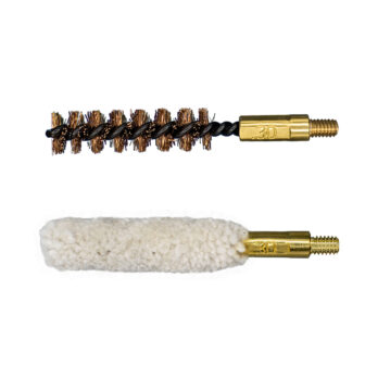 Lot de 2 brosses de nettoyage combinées pour arme calibre .30"/7