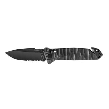 Couteau de poche Cac S200 serration PA6 noir