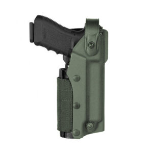 Holster droitier Zoom VKZ804 vert olive pour GLOCK 17/18/19/22/23 avec lampe/laser