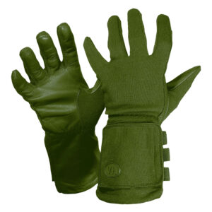 GANTS LONGS À FENÊTRE EN CUIR VEGA OG39 VERT OLIVE - XL