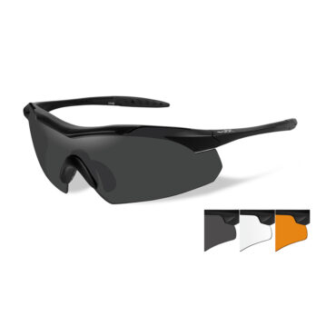 Lunettes de protection balistique Vapor 2.5 noir écrans fumé/incolore/orange