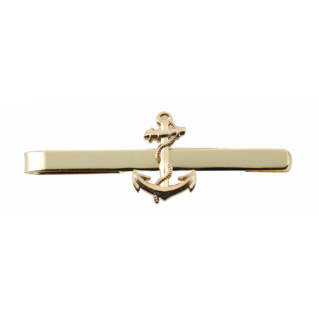 Pince cravate féminin marine nationale avec ancre