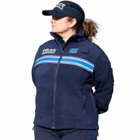 Veste blouson polaire bi matière PM mixte – Image 2