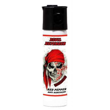 tete de mort 75 AEROSOL ANTI-AGRESSION DEVIL DEFENDER 75 ML