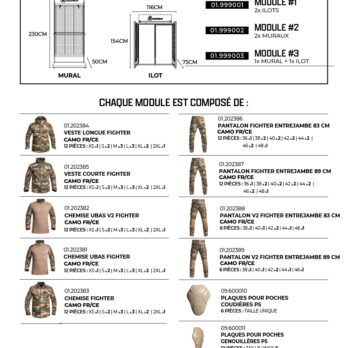 Concept store FIGHTER CS1 x2 îlots