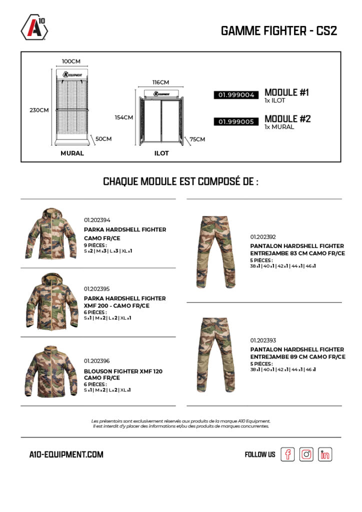 Concept store FIGHTER CS2 x1 îlot