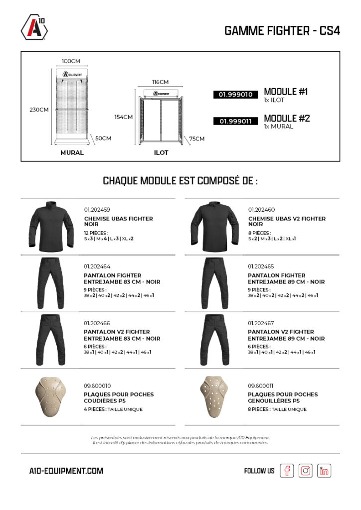 Concept store FIGHTER CS4 x1 îlot