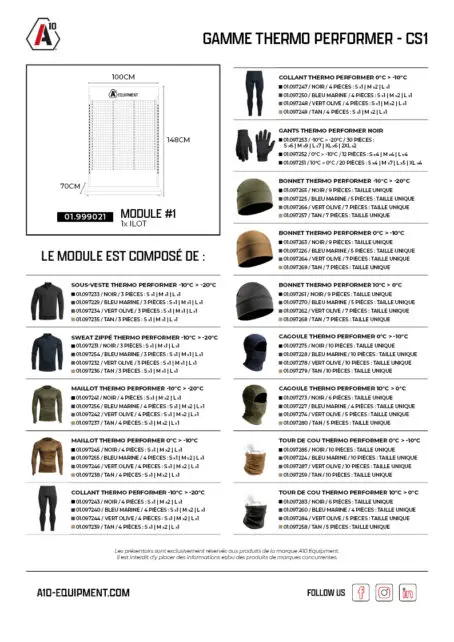 Concept store THERMO PERFORMER CS1 x1 îlot perforé