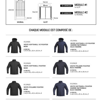 Concept store FIGHTER CS10 x1 îlot