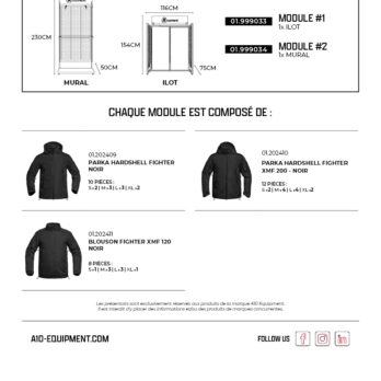 Concept store FIGHTER CS11 x1 îlot