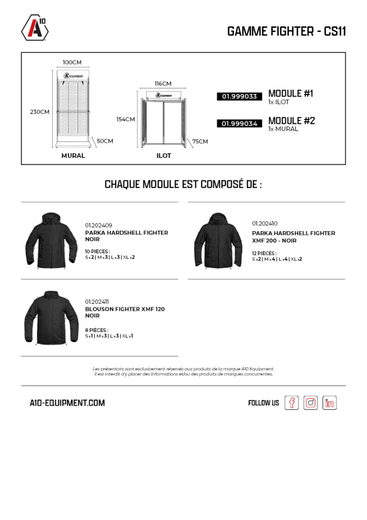 Concept store FIGHTER CS11 x1 îlot