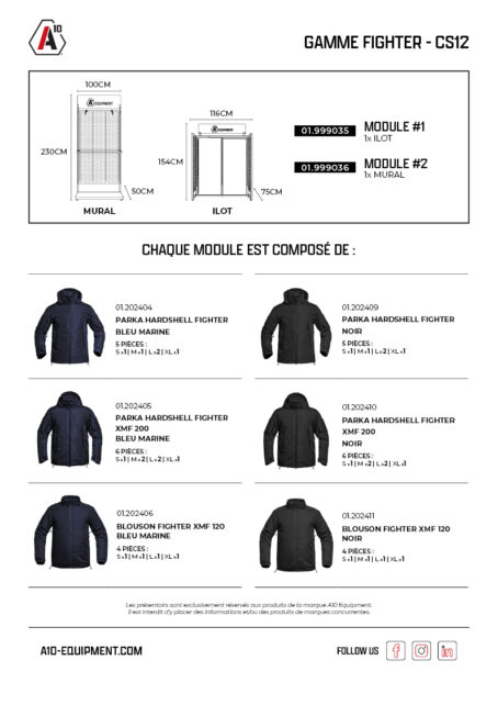 Concept store FIGHTER CS12 x1 îlot