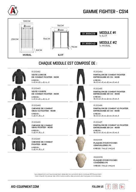 Concept store FIGHTER CS14 x1 îlot