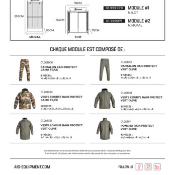 Concept store RAIN PROTECT CS1 x 1 îlot