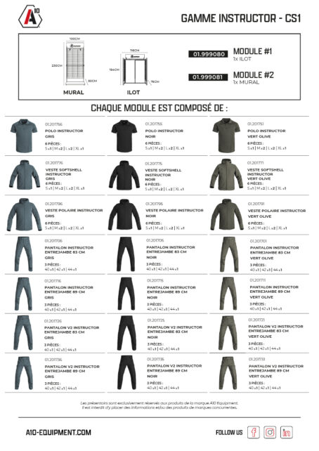 Concept store INSTRUCTOR CS1 x 1 îlot