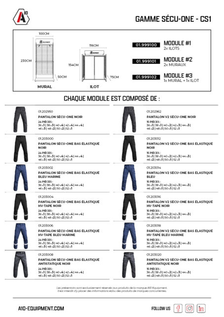 Concept store SÉCU-ONE CS1 x 2 muraux