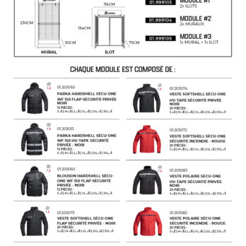 Concept store SÉCU-ONE CS2 x 2 îlots