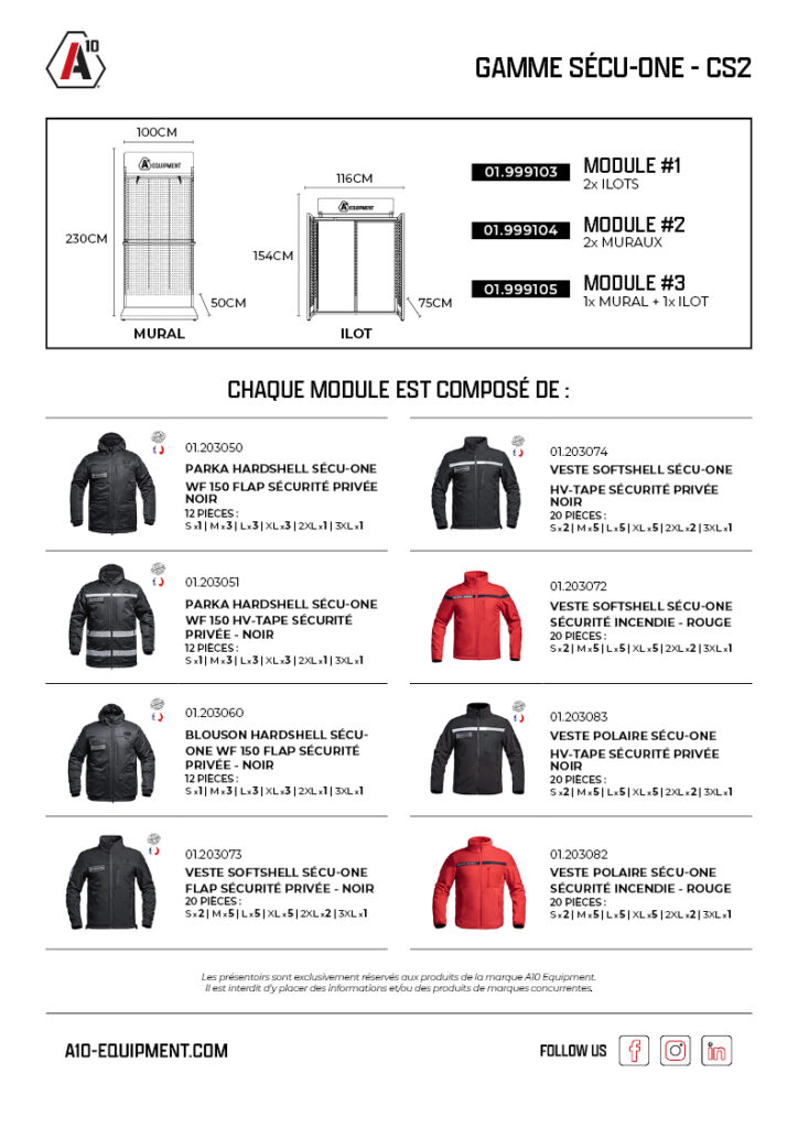 Concept store SÉCU-ONE CS2 x 2 îlots