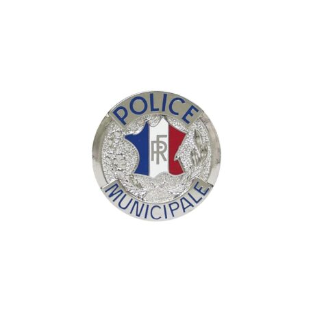 Porte-cartes cuir format CB + billet avec insigne police – Image 6