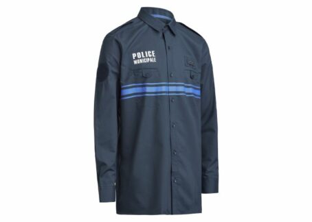 Chemise bleu Police Municipale manches longues