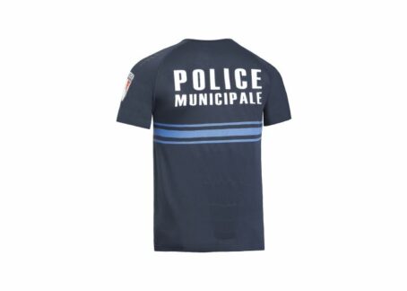 T-shirt bleu Police Municipale - Spécial gilet pare-balles – Image 2