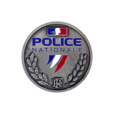 Porte carte cuir format CB avec insigne police – Image 3