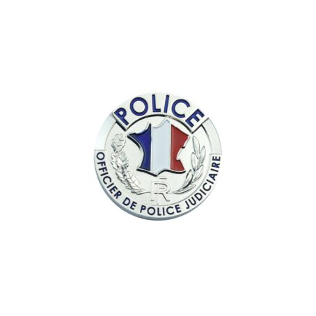 Porte carte cuir format CB avec insigne police – Image 4