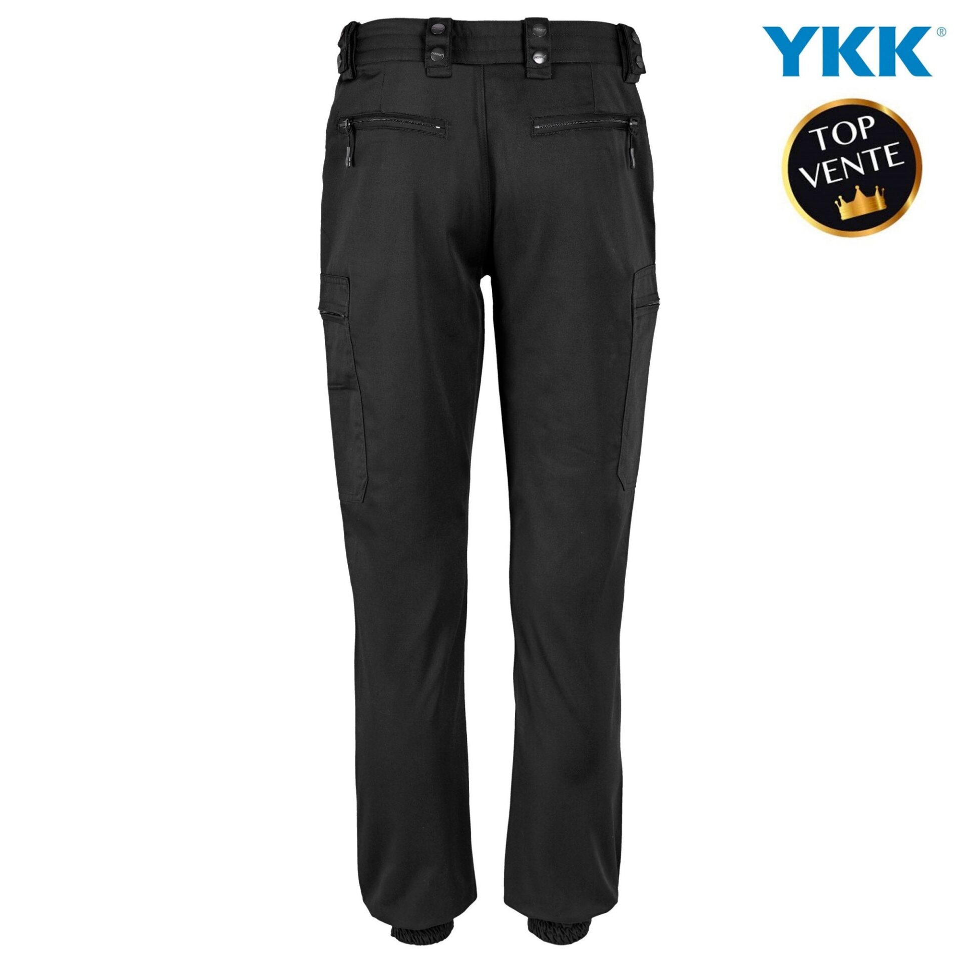 51 7 Pantalon intervention mat noir poches latérales Pantalon intervention mat noir poches latérales – Image 2