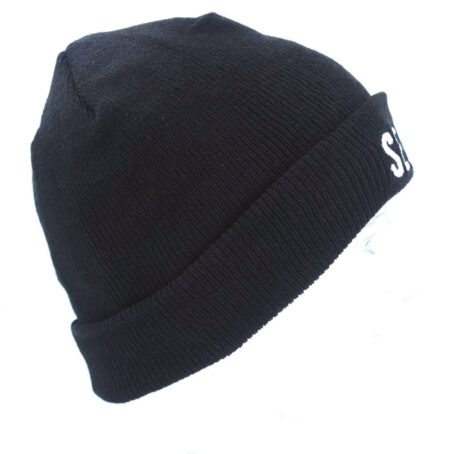 Bonnet noir maille thinsulate brodé sécurité – Image 3