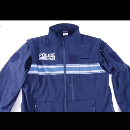 Blouson softshell police municipale 2 en 1 manches amovibles – Image 6