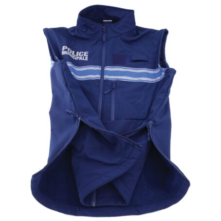 Blouson softshell police municipale 2 en 1 manches amovibles – Image 9