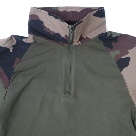 Chemise de combat type UBAS coton vert armée et Camo CE – Image 3