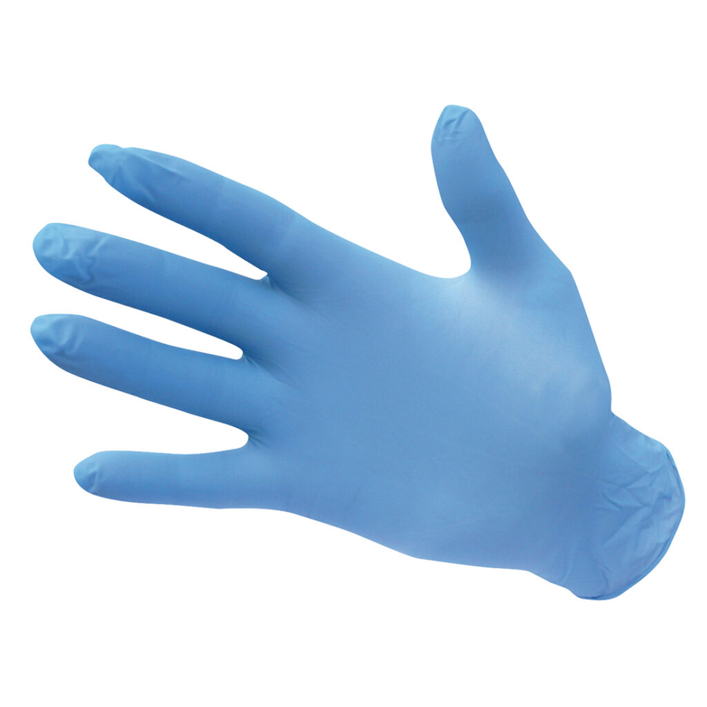 Gants jetables en nitrile non poudrés (Pk100)