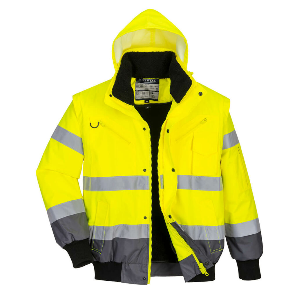 Blouson Bomber  3-en-1 Haute Visibilité Bicolore