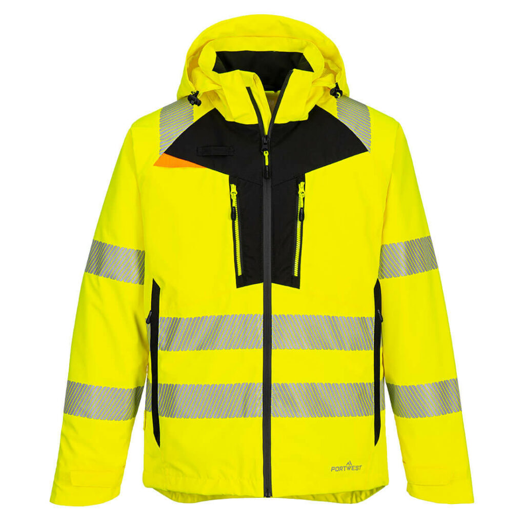 DX4 Veste de pluie haute visibilité