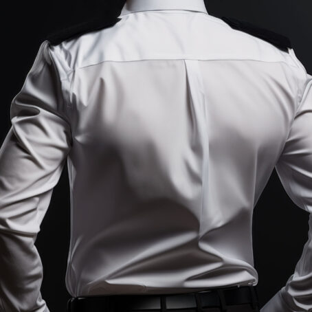 Chemise Pilote blanche manches longues – Image 2