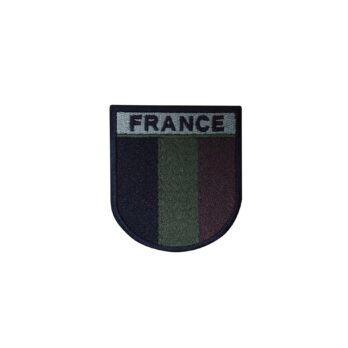 Ecusson brodé France basse visibilité - Bordure noire