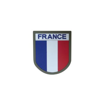 Ecusson France silicone - Bordure verte