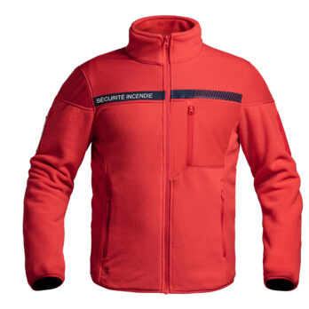 VESTE POLAIRE SÉCU-ONE SÉCURITÉ INCENDIE ROUGE - XS