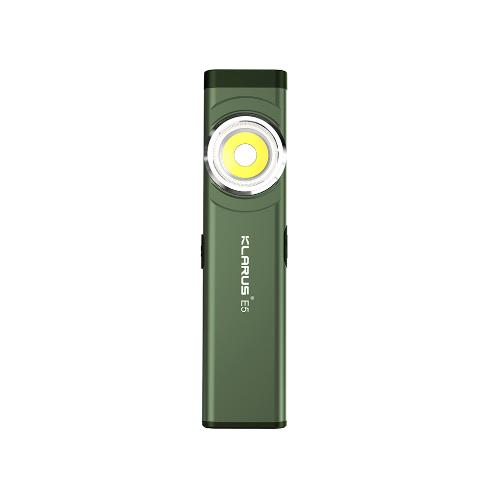 Lampe rechargeable à double source de lumière E5 - 600 lumens - vert olive