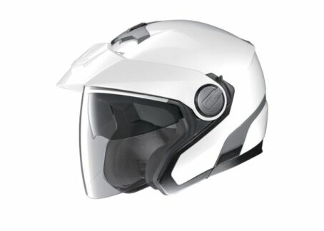 Casque moto Nolan N40.5 Special Plus Blanc - Marquage Police Municipale