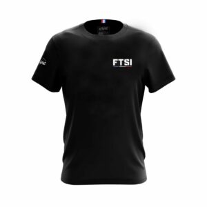 T-Shirt noir imprimé FTSI