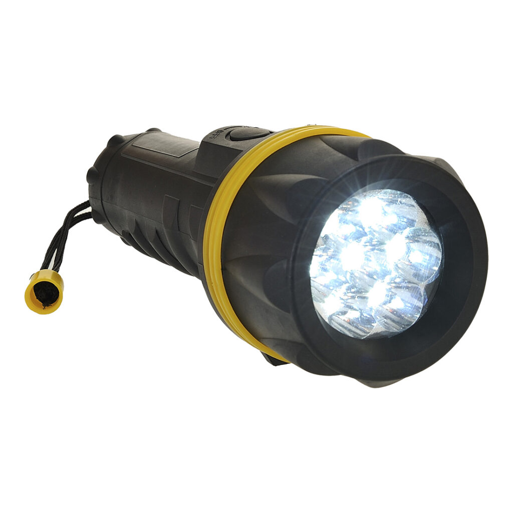 Torche caoutchouc 7 LED