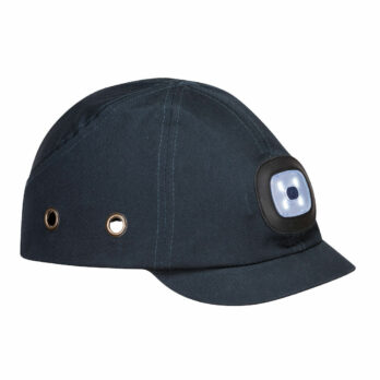 Casquette antichoc à LED rechargeable par USB