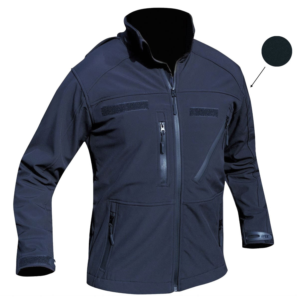 BLOUSON SOFTSHELL OPEX  BLEU MARINE TITAN 3 COUCHES