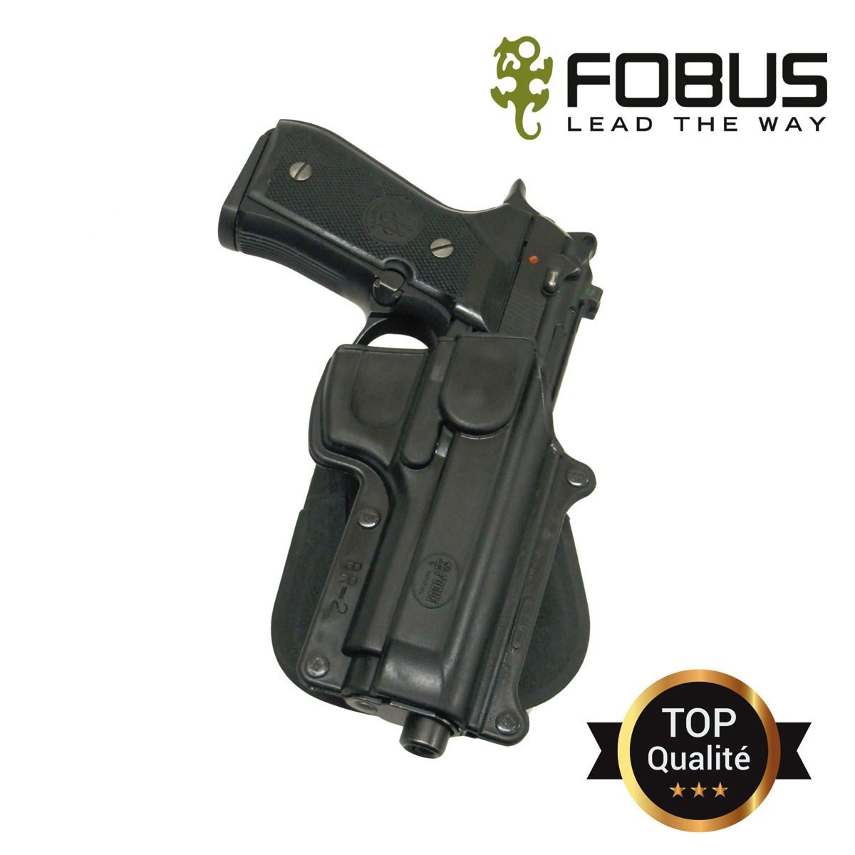 Holster rigide polymere Beretta 92F/96 Pamas retention passive