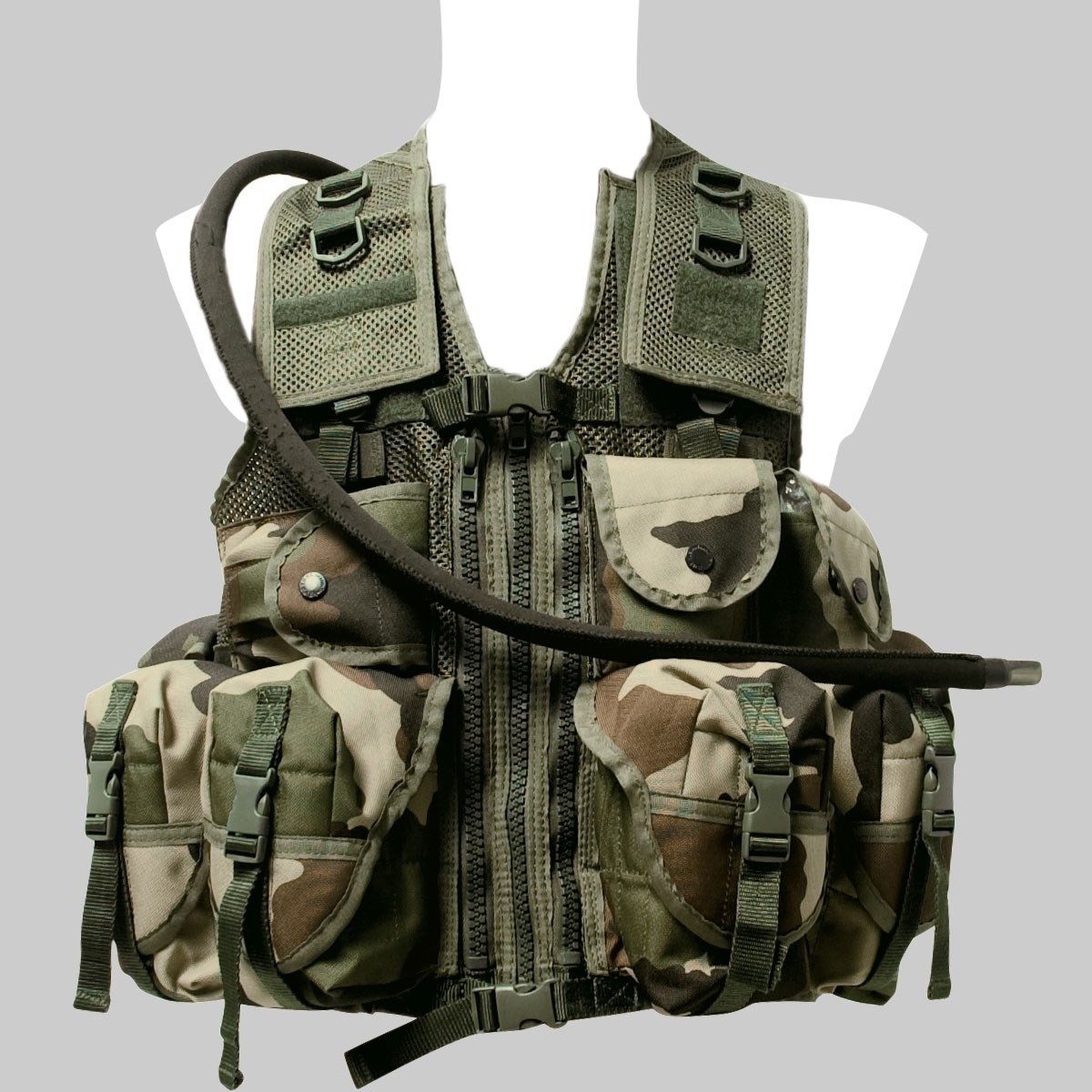 GILET MILITAIRE D'ASSAUT CAMO CE