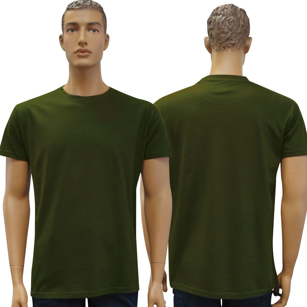 TEE SHIRT MILITAIRE VERT