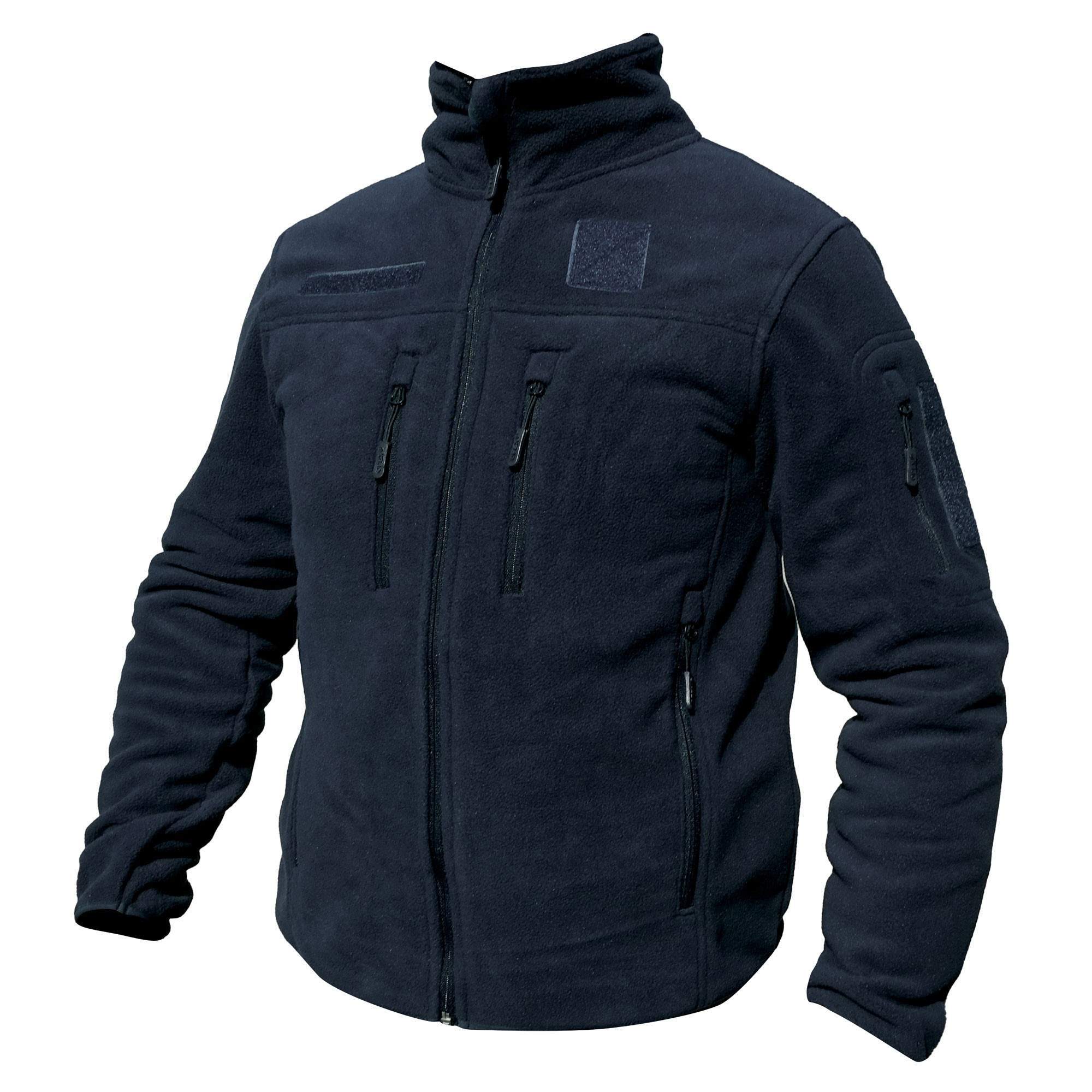 BLOUSON POLAIRE BLEU MARINE FITTE